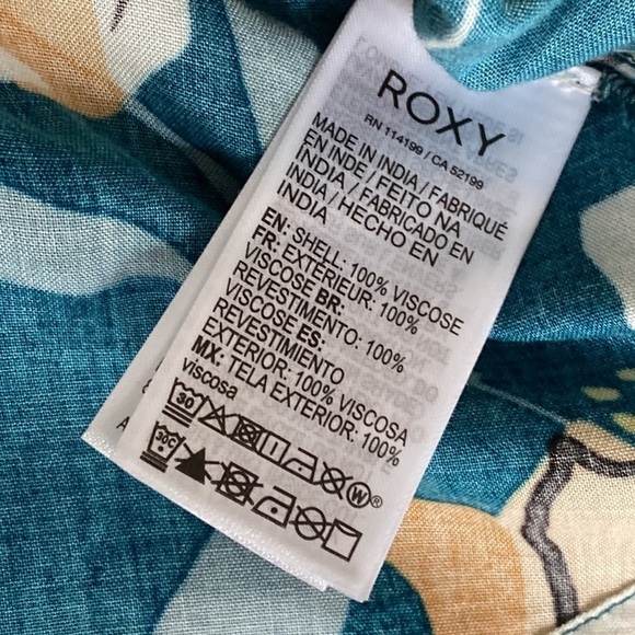 ROXY Floral Simple Blossom Tank Top Size S M L - Picture 8 of 9